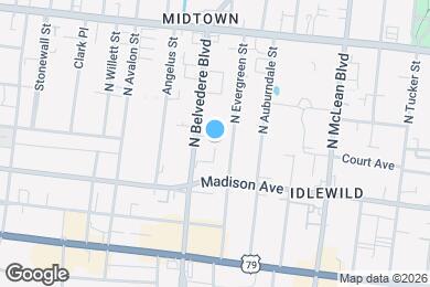 Map image of the property - 1707 Belvedere Ct