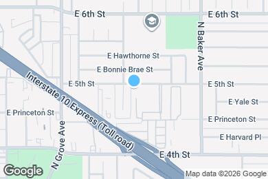 Map image of the property - 1452 E 5th St