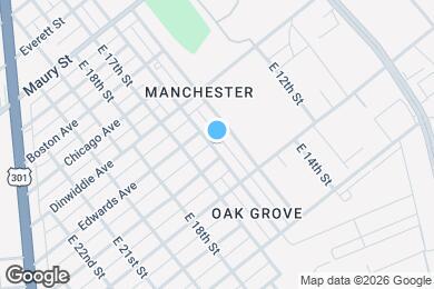 Map image of the property - 1000 E 16th St