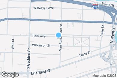 Map image of the property - 601 Park Ave