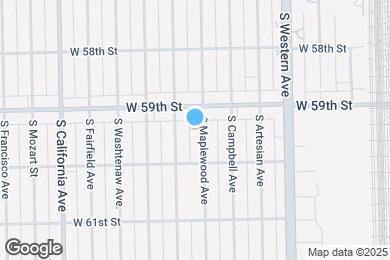 Map image of the property - 5924 S Maplewood Ave