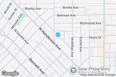 Map image of the property - Sophisticated M Streets - Vickery Place home with oversized yard