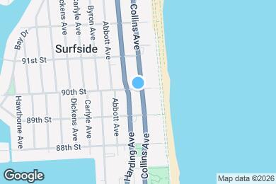 Map image of the property - 8966 Collins Ave