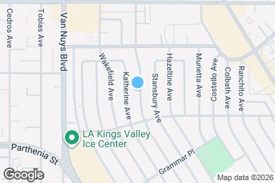 Map image of the property - 8829 Sylmar Ave