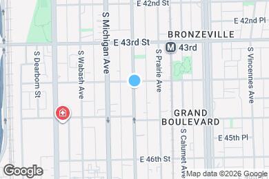 Map image of the property - 4417 S Indiana Ave