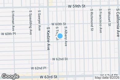 Map image of the property - 6055 S Troy St