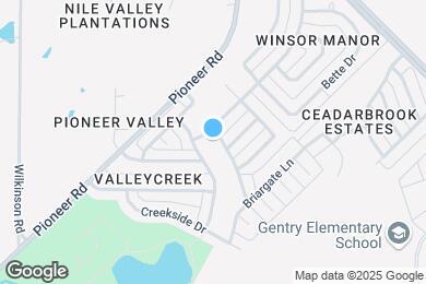 Map image of the property - 807 Crest Meadow Ln