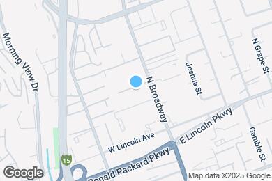 Map image of the property - 1125 N Broadway