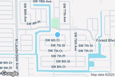 Map image of the property - 7711 SW 6th Ct