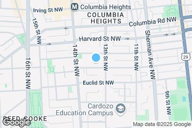 Map image of the property - 1319 Fairmont St NW
