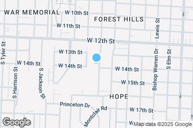 Map image of the property - 1320 Adams St
