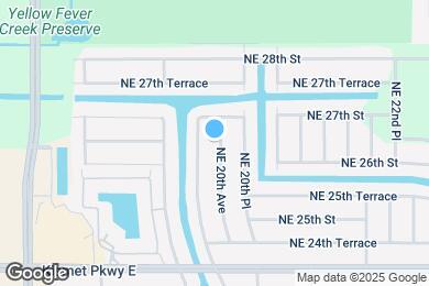 Map image of the property - 2614 NE 20th Ave