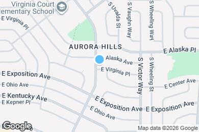 Map image of the property - 12825 E Virginia Pl