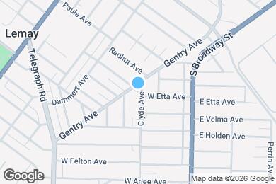 Map image of the property - 9604 Gentry Ave