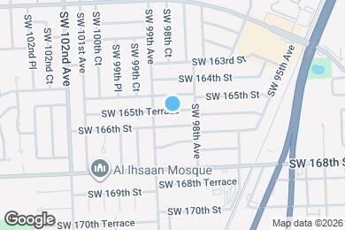 Map image of the property - 9840 SW 165th Terrace