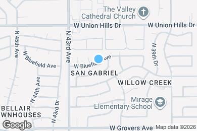 Map image of the property - 4145 W Bluefield Ave