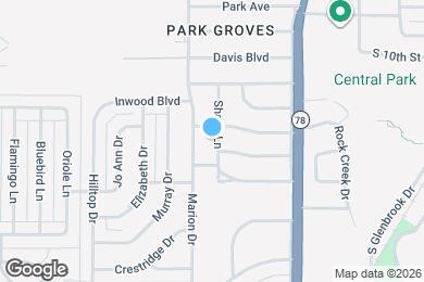 Map image of the property - 1209 Shady Ln