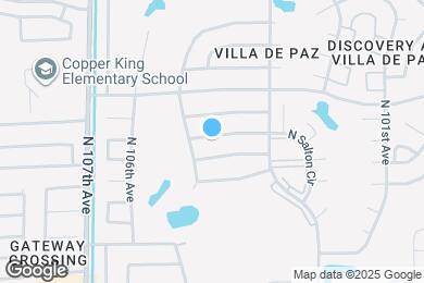 Map image of the property - 10413 W Calle Del Oro