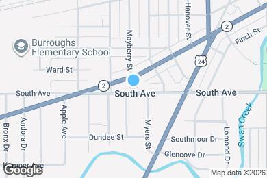 Map image of the property - 2122 South Ave