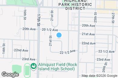 Map image of the property - 2125 21st Ave