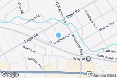 Map image of the property - 400 N Bellevue Ave