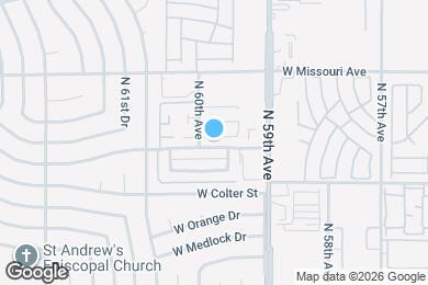 Map image of the property - 5960 W Oregon Ave