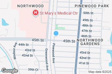 Map image of the property - 4610 Pinewood Ave