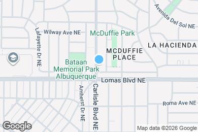 Map image of the property - 708 Carlisle Blvd NE