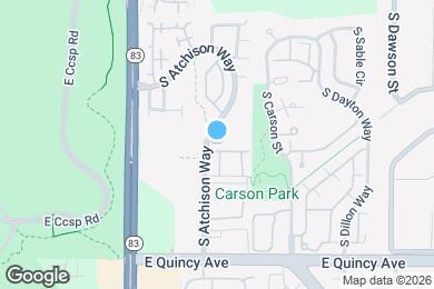 Map image of the property - 13933 E Oxford Pl