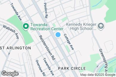 Map image of the property - 3823 Park Heights Ave