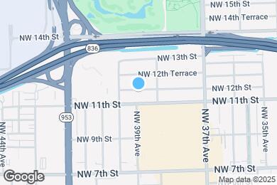 Map image of the property - 3850 NW 12th St