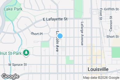 Map image of the property - 1036 Lincoln Ave