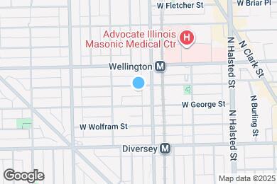 Map image of the property - 1019 W Oakdale Ave