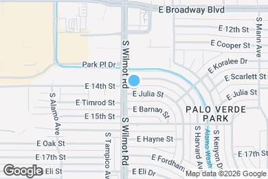 Map image of the property - 6309 E Julia St