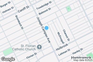 Map image of the property - 9638 Joseph Campau St