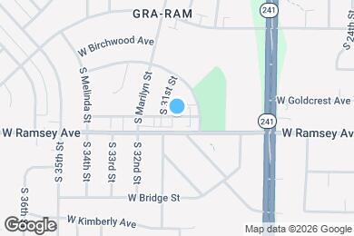 Map image of the property - 3037 W Iona Ter