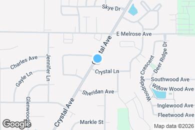 Map image of the property - 1909 Crystal Ave