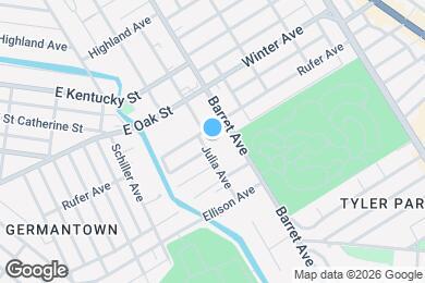 Map image of the property - 1109 Julia Ave