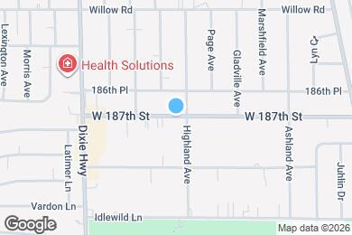 Map image of the property - 1809 W 187th St