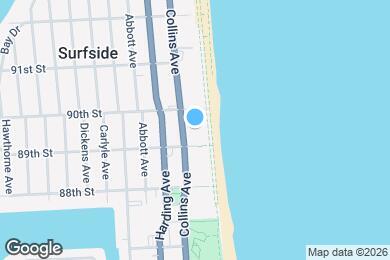 Map image of the property - 8925 Collins Ave