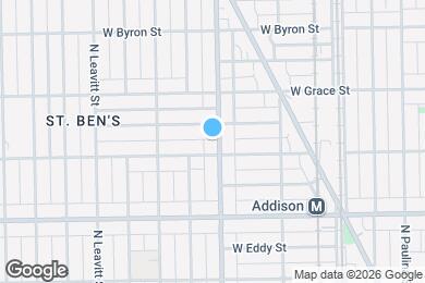 Map image of the property - 3710 N Damen Ave