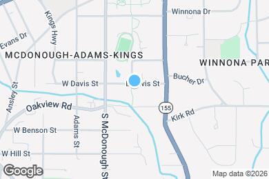Map image of the property - 203 E Davis St