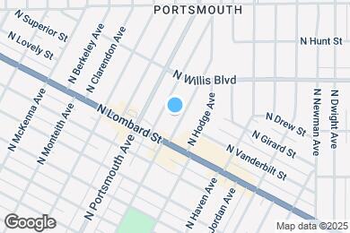Map image of the property - 7703 N Hereford Ave