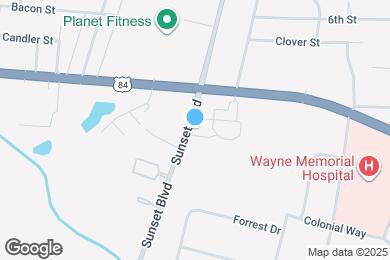 Map image of the property - 989 Sunset Blvd