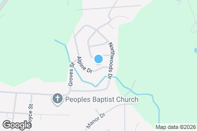 Map image of the property - 1806 Alpine Dr