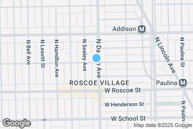 Map image of the property - 3456 N Damen Ave