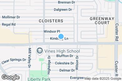 Map image of the property - Welcoming single-story Plano home near Lib...