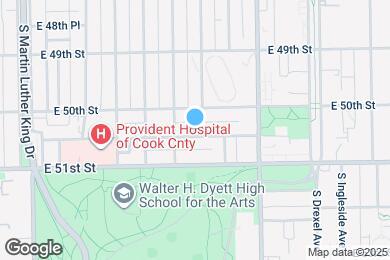 Map image of the property - 656 E 50th Pl