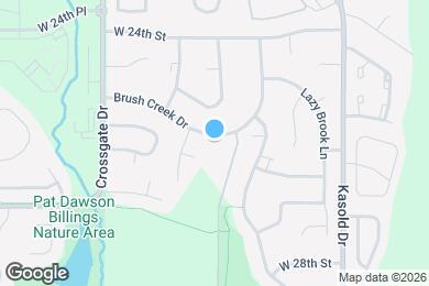 Map image of the property - 3621 Brush Creek Dr