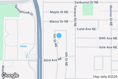 Map image of the property - 8381 5th St NE